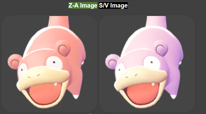 AsterShock's tweet image. yo they made slowpoke's shiny not the same as its regular form anymore