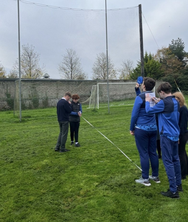colmhuirecoed's tweet image. Teamwork + Trig = Success! 📏👏🏻 Using clinometers, tape measures and trig ratios, @colmhuirecoed students connected classroom learning to the real world during  @mathsweek 🔢 #MathsInAction #successthrougheffort #coláistemhuirethurles @TipperaryETB