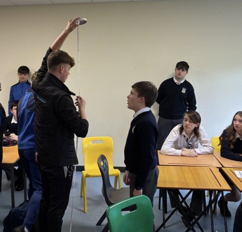 colmhuirecoed's tweet image. Teamwork + Trig = Success! 📏👏🏻 Using clinometers, tape measures and trig ratios, @colmhuirecoed students connected classroom learning to the real world during  @mathsweek 🔢 #MathsInAction #successthrougheffort #coláistemhuirethurles @TipperaryETB