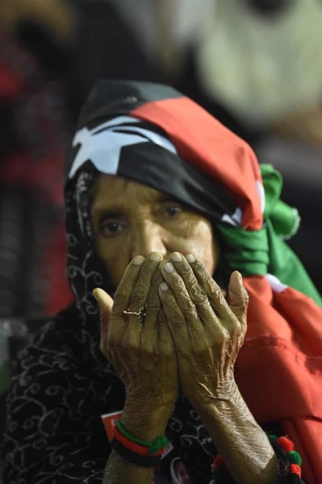 Red in the PPP flag carries the memory of blood sacrificed for democracy’s return.
A grieving mother said after Karsaz: 

If i had a ten sons, i would have sacrificed every one for Benazir. 
 #SalaamShuhadaEKarsaz