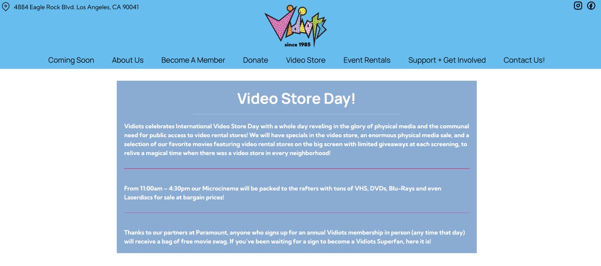 ScriptPipeline's tweet image. To those in L.A. (and fans of physical media)...

@VidiotsShow