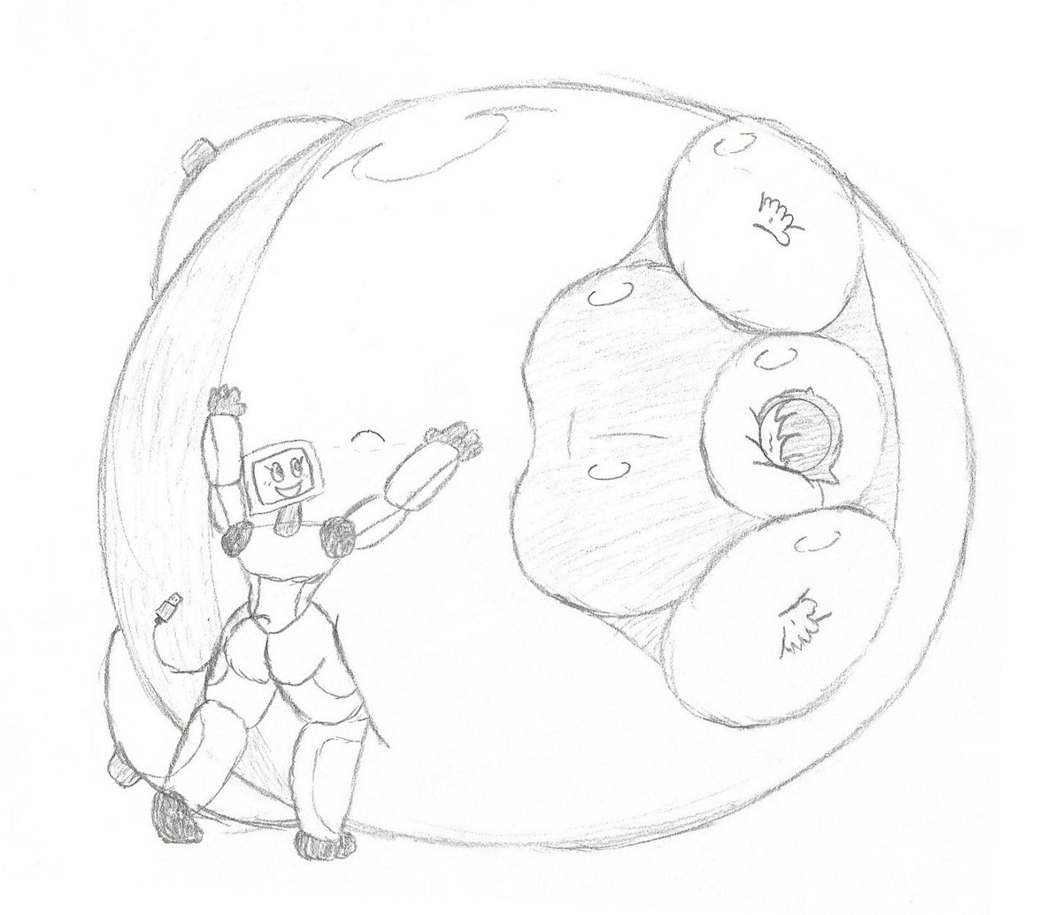 deviantart.com/someblukirli/a…
My friend <a href="/rudegorge/">🔞rudegorge.bsky.social🔞</a> likes turning me into a giant berry any chance they can get, so now they're rolling me through the factory and into the juicing room.. don't know how long it will take for me to get back to my normal size.. x//x;