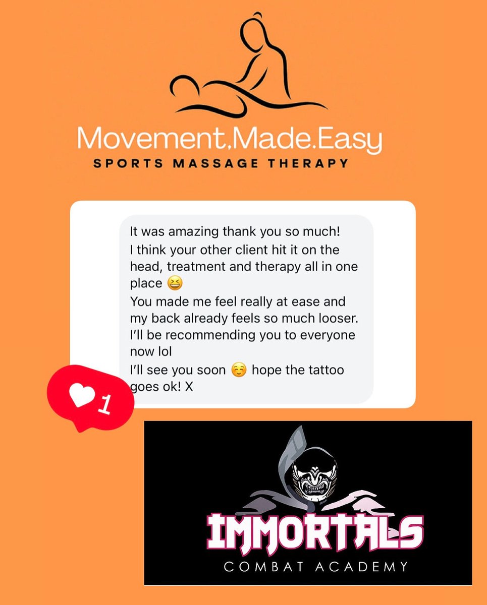 Feel physically and mentally better - clients reviews reflecting this🧡