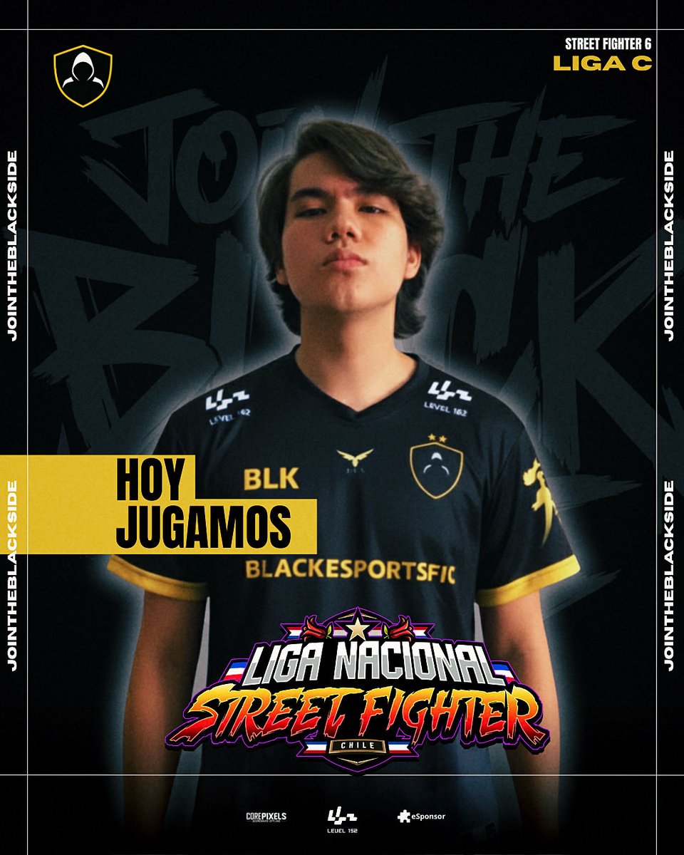 BLACK ESPORTS (@blackesportsfgc) on Twitter photo Hoy jugamos! #LigaC #LigaNacionaldeStreetFighter con <a href="/Kongpletos/">BLK | Kongpletos</a> y <a href="/ChockomanTv/">BLK | Chockoman</a> a partir de las 20 hrs en twitch.tv/younghou
Apóyanos! #JoinTheBlackSide Hoy jugamos! #LigaC #LigaNacionaldeStreetFighter con <a href="/Kongpletos/">BLK | Kongpletos</a> y <a href="/ChockomanTv/">BLK | Chockoman</a> a partir de las 20 hrs en twitch.tv/younghou
Apóyanos! #JoinTheBlackSide