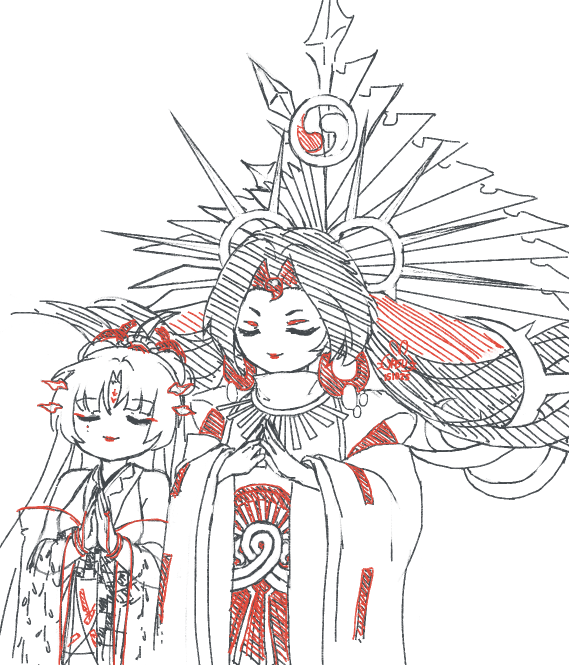 tokkiyasu's tweet photo. Days 14-17
Lantern, Time, Hero, Thunder

#Onmyoji #Shiranui #Himiko #SPTakiyashahime #Susanoo #Onmyojitober2025 #Fanart https://t.co/rkjW3YlEz0