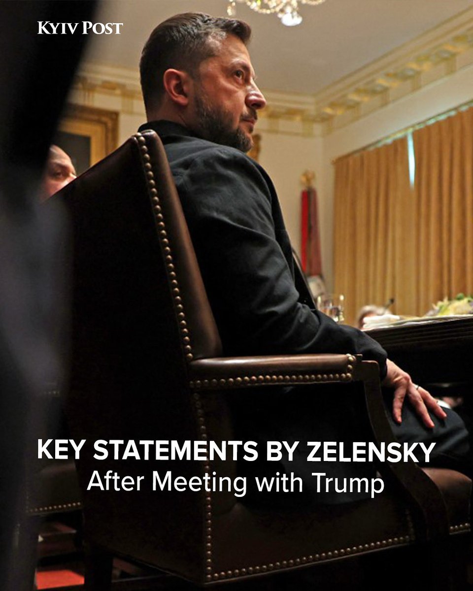 Main statements by Zelensky after meeting with President Trump:

▪️“We decided to focus more on production,” Zelensky noted, emphasizing joint work with the US and other countries on the logistics of future arms supplies.

▪️On the question of long-range missiles, he said both