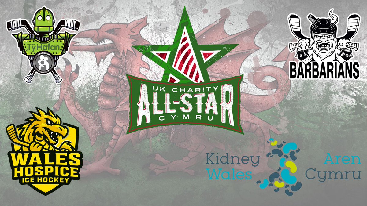 Save the Date: Saturday June 6 at Vindico Arena, Cardiff  

Four teams: Ty Hafan, Welsh Hospice Hockey, Kidney Wales and Welsh Barbarians.  

Registration opens: Monday November 3 at 6pm from ukcharityallstars.com