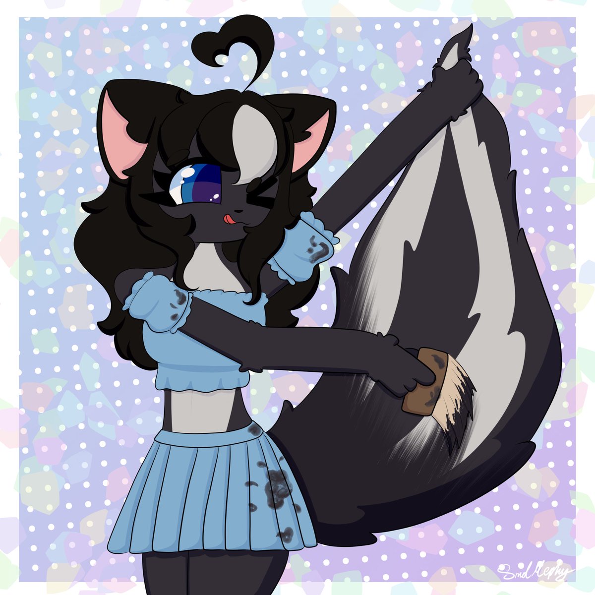 getting ready for halloween!! can you guess what im gunna be? :3