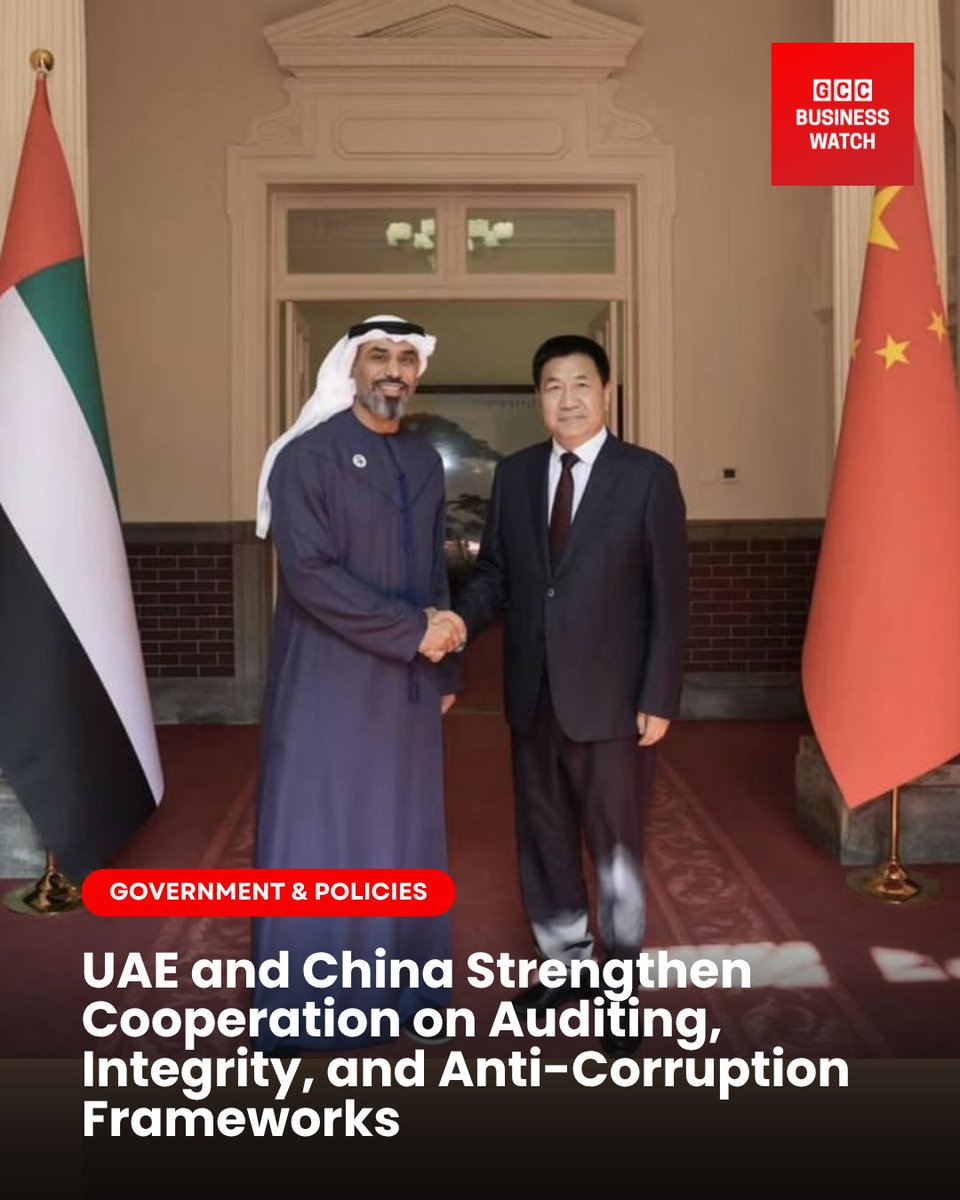 UAE &amp; China sign MoU to enhance auditing, integrity &amp; anti-corruption through AI-driven oversight. A step toward stronger governance. 
Read the Full Story: gccbusinesswatch.com/news/uae-and-c…