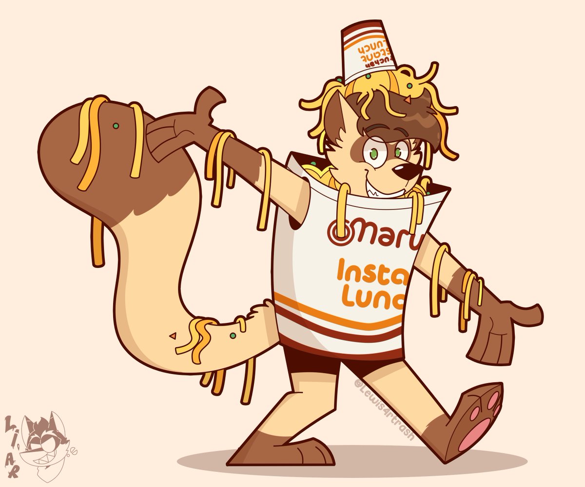 Un fideo disfrazado de fideo 🍜

Un pequeño regalo de halloween para <a href="/KBludd/">Spicy Noodle🔜 ANW</a> 💛