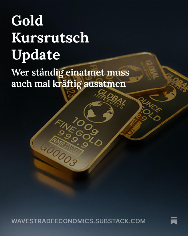 Gold Kursrutsch Update open.substack.com/pub/wavestrade… 
Die Bären haben mal guten Tag gesagt !
