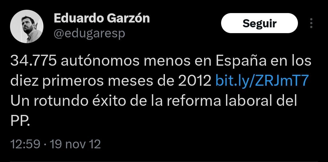 FLicoretas's tweet image. Acabamos de saber que en 2012 Eduardo Garzón pertenecía a la fachosfera.
Lo que en ese año era un fracaso estrepitoso, en 2025 es un éxito rotundo.
