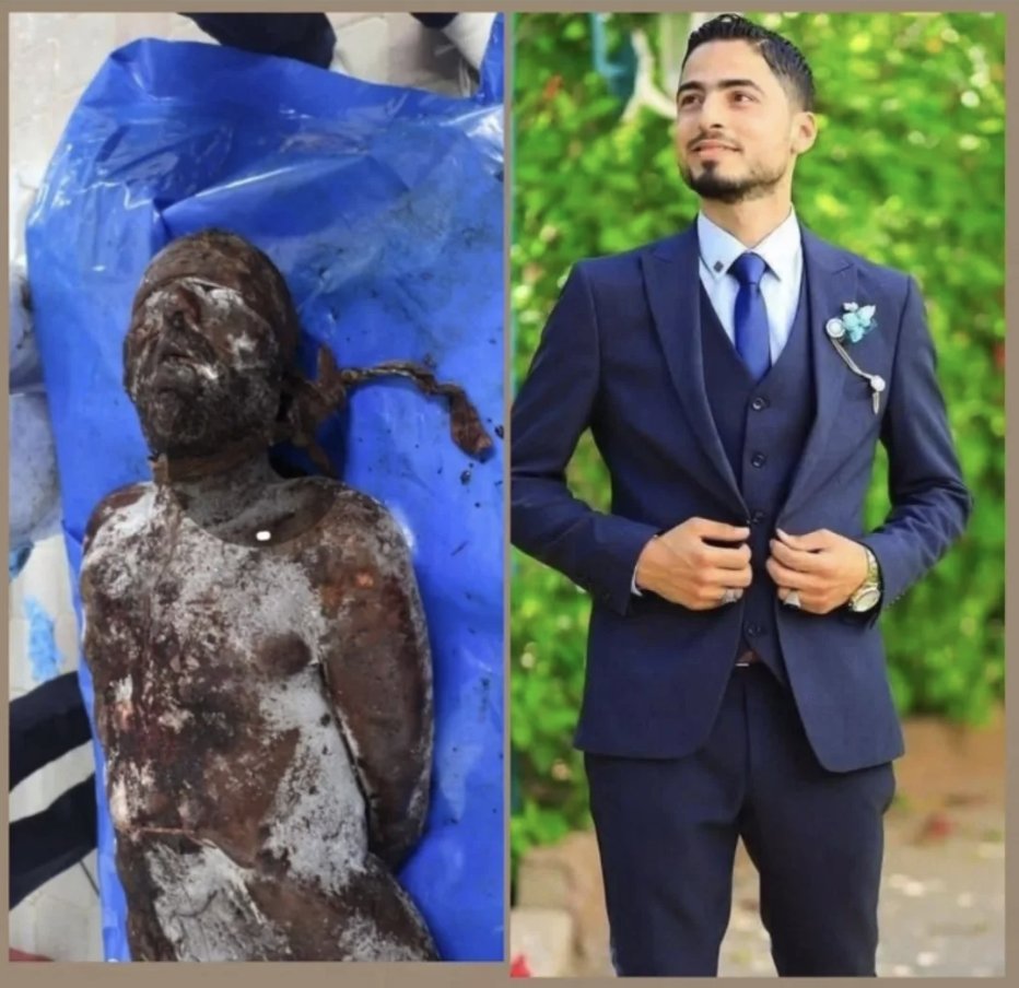 الشهيد عبد القادر صيام — الشاب الذي جرى تداول صورته أمس بعد تسليم جثمانه من سجون الاحتلال، وقد كان مكبّل اليدين ومعصوب العينين قبل استشهاده.