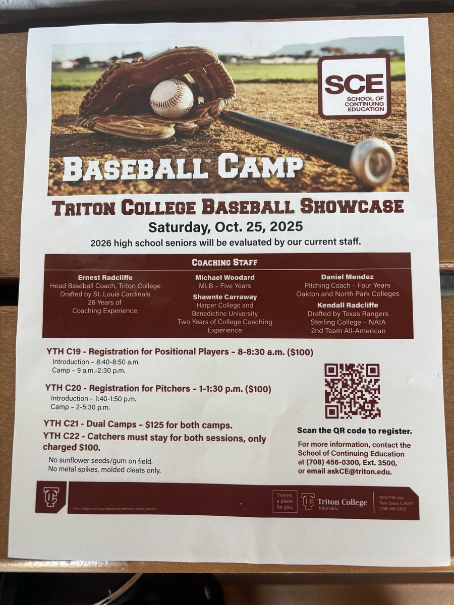 Triton College Baseball tweet media