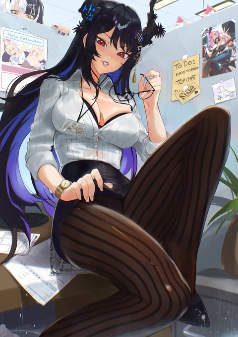 Hololive Office AU Nerissa is waiting for your report #RavenCrafts