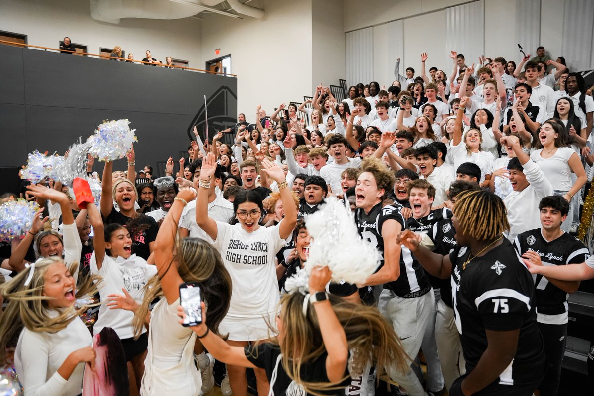 BishopLynch's tweet photo. What a pep rally! π The spirit, the energy, the Friar pride β UNMATCHED. Letβs keep it rolling tonight and make this Homecoming one to remember! #GoFriars #HOCO25 https://t.co/ZAC7bt94Re