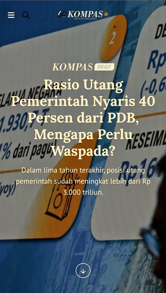 WARISAN UTANG Jokowi ini membuat Prabowo akan semakin kelimpungan. 
Era Jokowi Cuman Bisa Ngutang, Tapi Bayar Engga Bisa.  
Dan Sri Mulyani cuman ditugasi ngomong Aman, Aman, Aman dan Luhut ditugasi Ngusir Warga Negara..