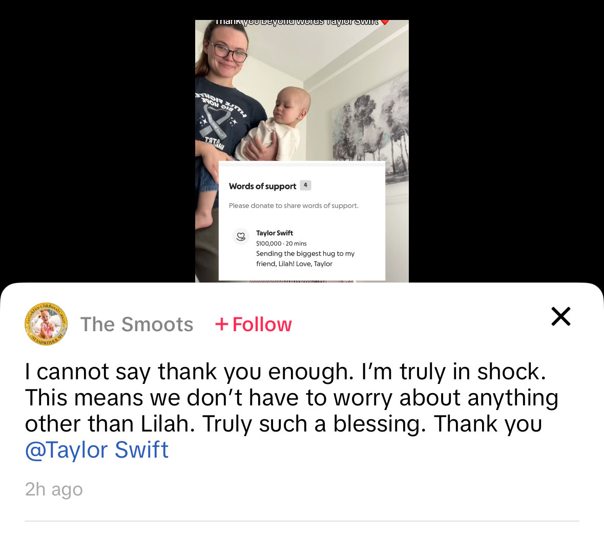 Taylor’s back in her gofundme era🥹