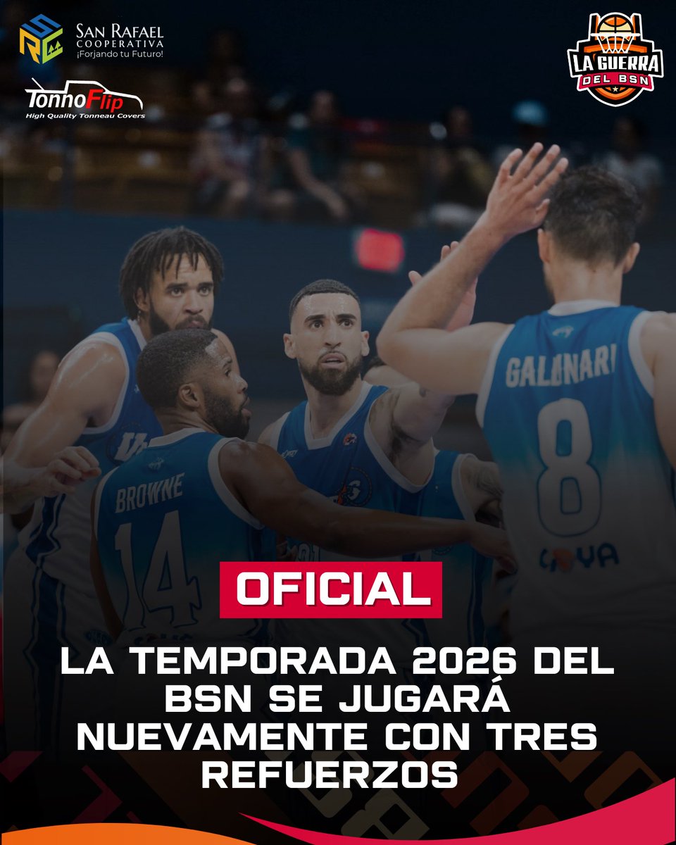 #BSNPR | OFICIAL: La temporada 2026 del BSN se jugará nuevamente con tres refuerzos tras no salir favorecida la medida para reducir la cantidad de importados según informa <a href="/Reboyras_/">Joseph Reboyras</a> del diario <a href="/primerahora/">Primera Hora</a>.

📝 También se aprobó que en el torneo 2026 solo se permitirán seis