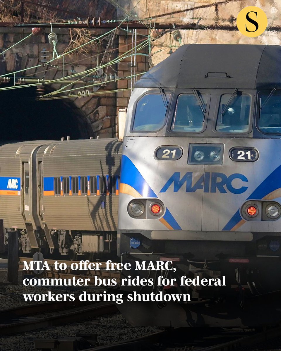 Maryland Gov. Wes Moore announced Friday that the Maryland Transit Administration (MTA) will offer free MARC and commuter bus service to all Maryland federal workers during the government shutdown.

“You are not going to have to worry about your transportation because this