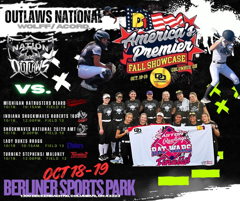 Schedule this weekend!!🥎🔥