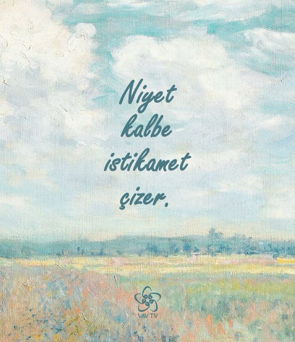 geceye bir not… niyet kalbe istikamet çizer :))