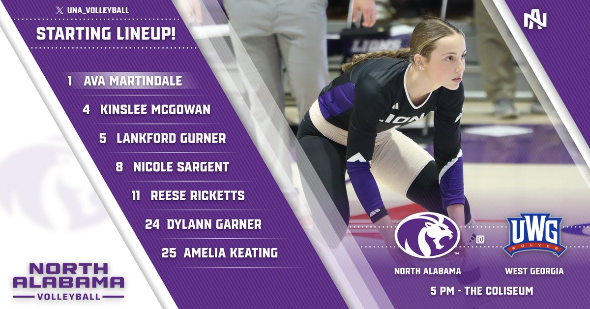 The Lions are BACK IN ACTION! 🔥

Starting lineups on the road against West Georgia! 🤩

#RoarLions🦁