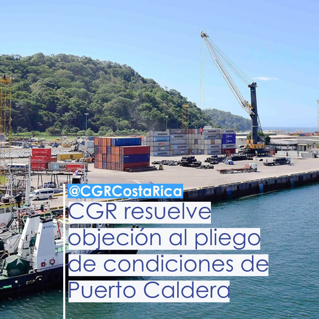 cgrcostarica's tweet photo. CGR resuelve objeción al pliego de condiciones de Puerto Caldera
La CGR rechazó el último recurso de objeción recibido, en contra del pliego de condiciones...
https://t.co/0FVRTmHo28
#cgr #cgrcostarica #RecursoObjeción #PuertoCaldera #INCOP https://t.co/Re3x3IUYli