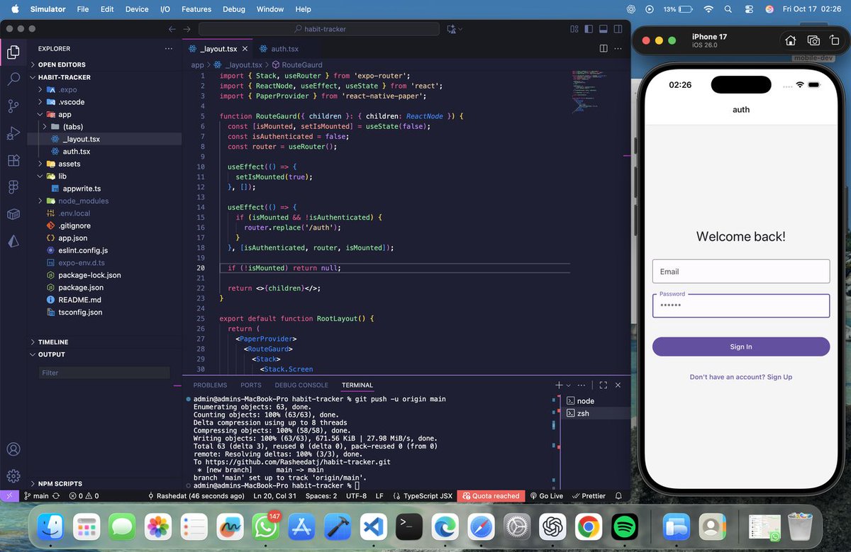 RashedatJ's tweet image. I'm a front-end web developer starting mobile development with React native, what's your advice for me?