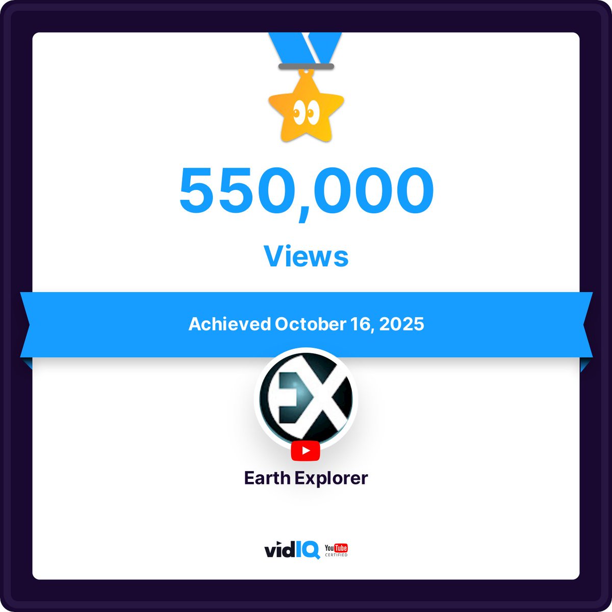 COTWorld's tweet photo. OVER HALF A MILLION VIEWS in 3 WEEKS!
EARTH EXPLORER - Exploring the strangest places on Earth.
Subscribe: https://t.co/A9zAnArGTQ https://t.co/cF3LcbMhx8