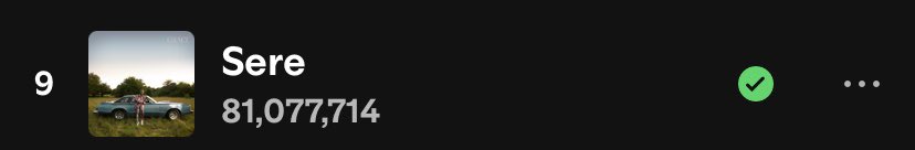 .<a href="/SPINALL/">SPINALL</a> &amp; <a href="/fireboydml/">Fireboy DML</a>’s “Sere” hits 81M streams on Spotify. 🔥🚀

100M 🔜