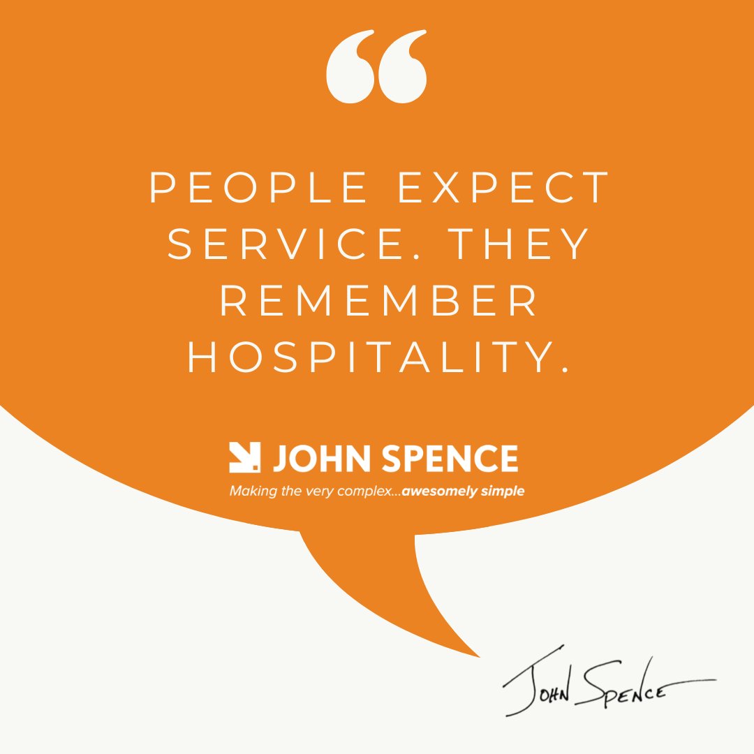 Good service gets the job done. #Hospitality makes people remember you. It’s the difference between being acceptable and being unforgettable. This Wednesday, I’ll share real examples of what that looks like in action and how to build it into your #culture.