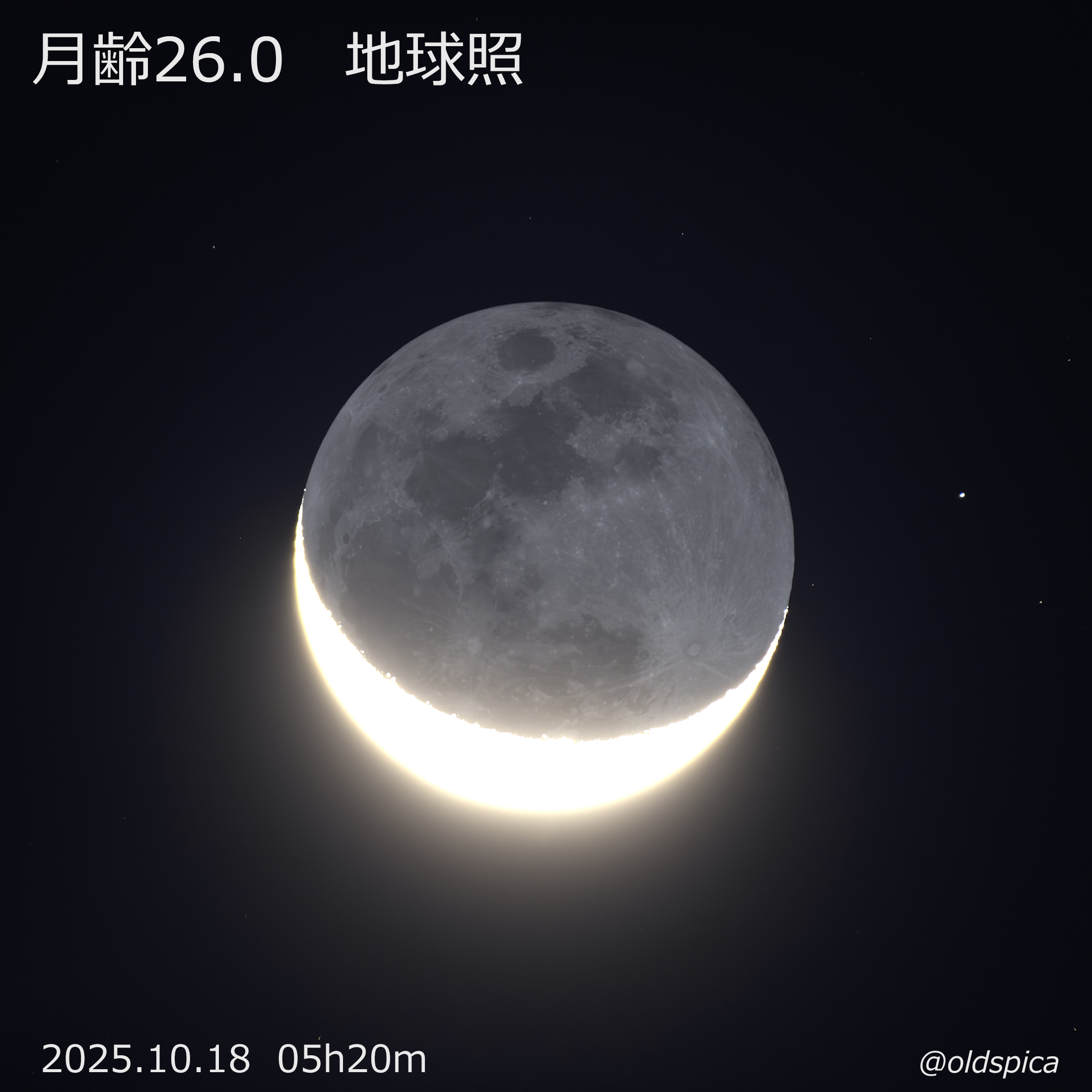 月見月 居待月（月齢17.046） - 撮鳥見鳥 Toridori-Midori その弐