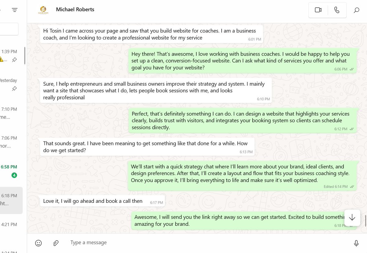 tosinsolution's tweet image. Another business coach reached out to get his website done
I love helping coaches bring their ideas online with simple, clean, and conversion-focused websites that actually get results.
#website
#websitedesigner
#gohighlevelexpert
#highlevelexpert