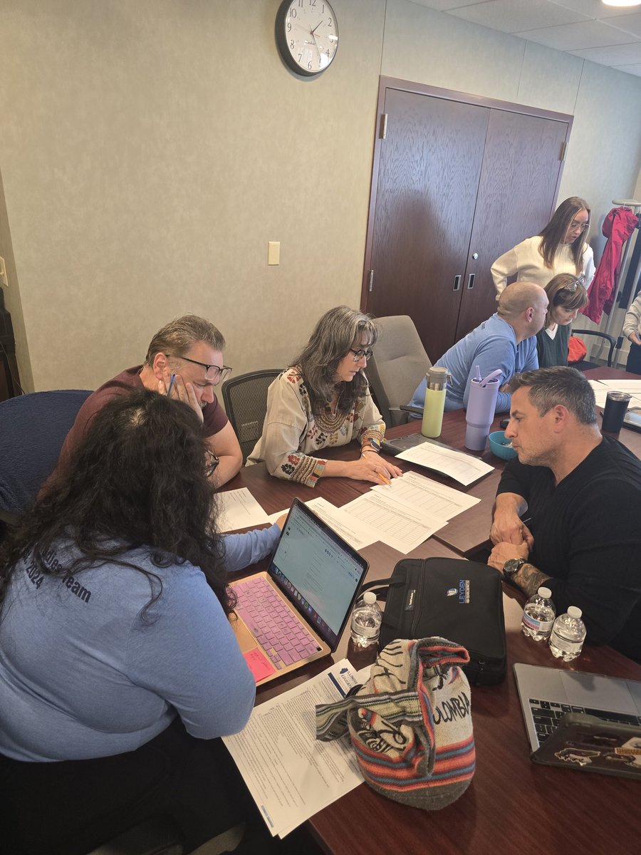 The <a href="/D83Shines/">D83 Shines</a> Social Studies Subject Area Committee met today to revise common assessments based on teacher feedback. They also practiced utilizing a data team protocol to help them make evidence-based decisions in PLCs.