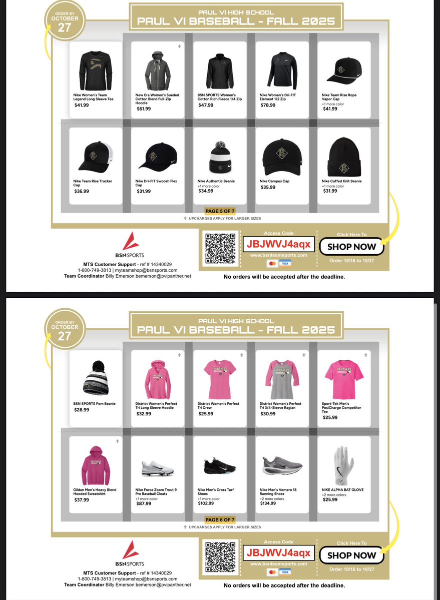 Paul VI Baseball (@pvi_baseball) on Twitter photo Hey <a href="/PVI_Baseball/">Paul VI Baseball</a> fans! Check out our new TEAM STORE: bsnteamsports.com/shop/JBJWVJ4aqx Hey <a href="/PVI_Baseball/">Paul VI Baseball</a> fans! Check out our new TEAM STORE: bsnteamsports.com/shop/JBJWVJ4aqx
