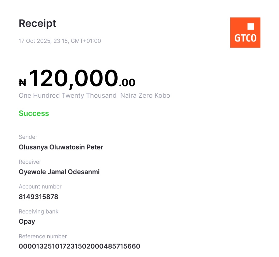 LordVinci21's tweet image. 120k sent to @odesanmijamal_ 

He would share 100k to followers