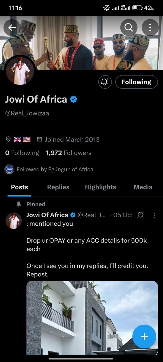 freezo55's tweet photo. @_egungunn @Real_Jowizaa See my own proff go Ur old post concerning the account u go this see am again there https://t.co/wTxl5CG8AF