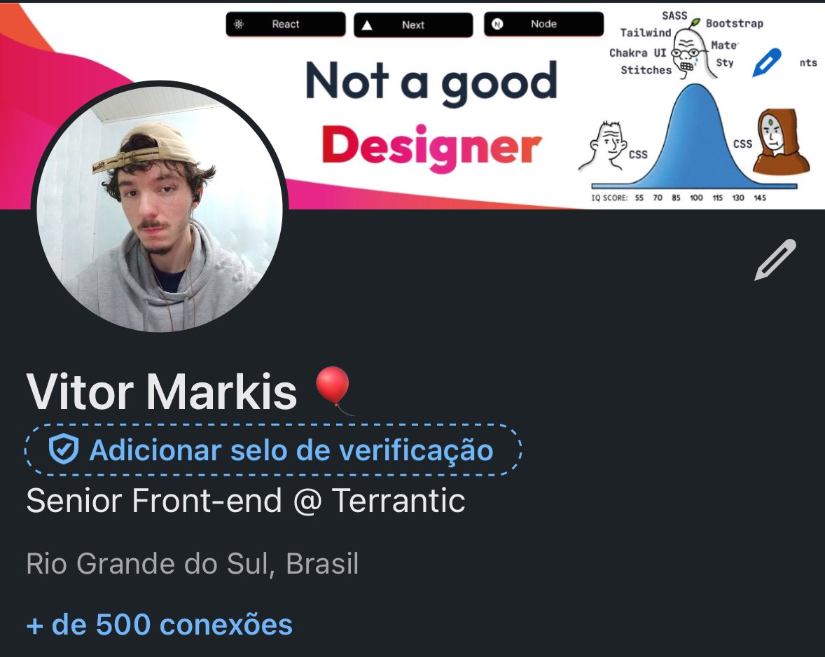 Vitor Markis (@vitormarkisdev) on Twitter photo 