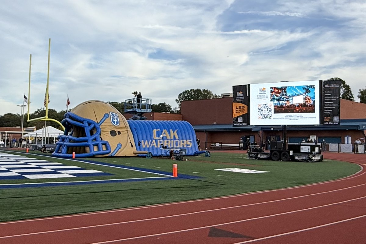 #ColossalProduction heard tonight’s Rivalry Friday @RivarlyThursday #HighSchoolFootball game between @cakathletics and <a href="/GCARamsFootball/">Grace Christian Academy Football</a> was not to be missed. So, we hit the road with our #LEDTrailer to surprise the fans and add a little more excitement to the game. 🏈