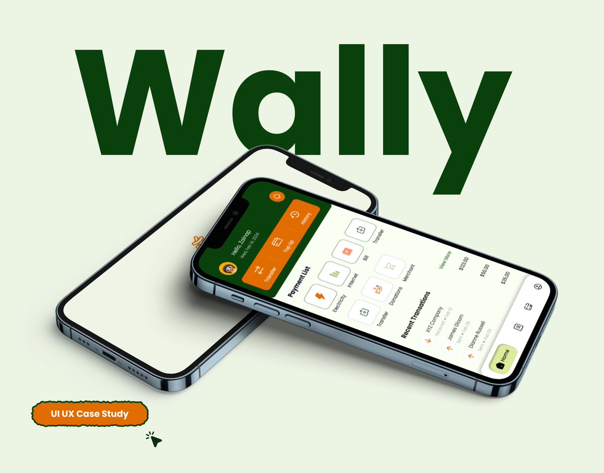 ✨ Wally – تطبيق محفظة إلكترونية ✨
من التطبيقات اللطيفة اللي عملتها 🚀
🟢Happy to hear any thoughts or feedback!

🔗 Check out the full case study on Behance
behance.net/gallery/236789…
