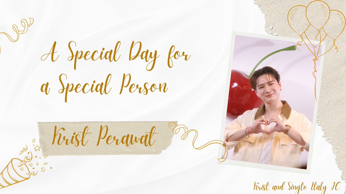 KristSingtoIta's tweet photo. May your birthday be a new chapter filled with prosperity and happiness. Buon compleanno! 🥳

Krist Turns 30

#คริสพีค้าบฮาล์ฟแซยิด
#KristPerawat https://t.co/jYFII6Wch3