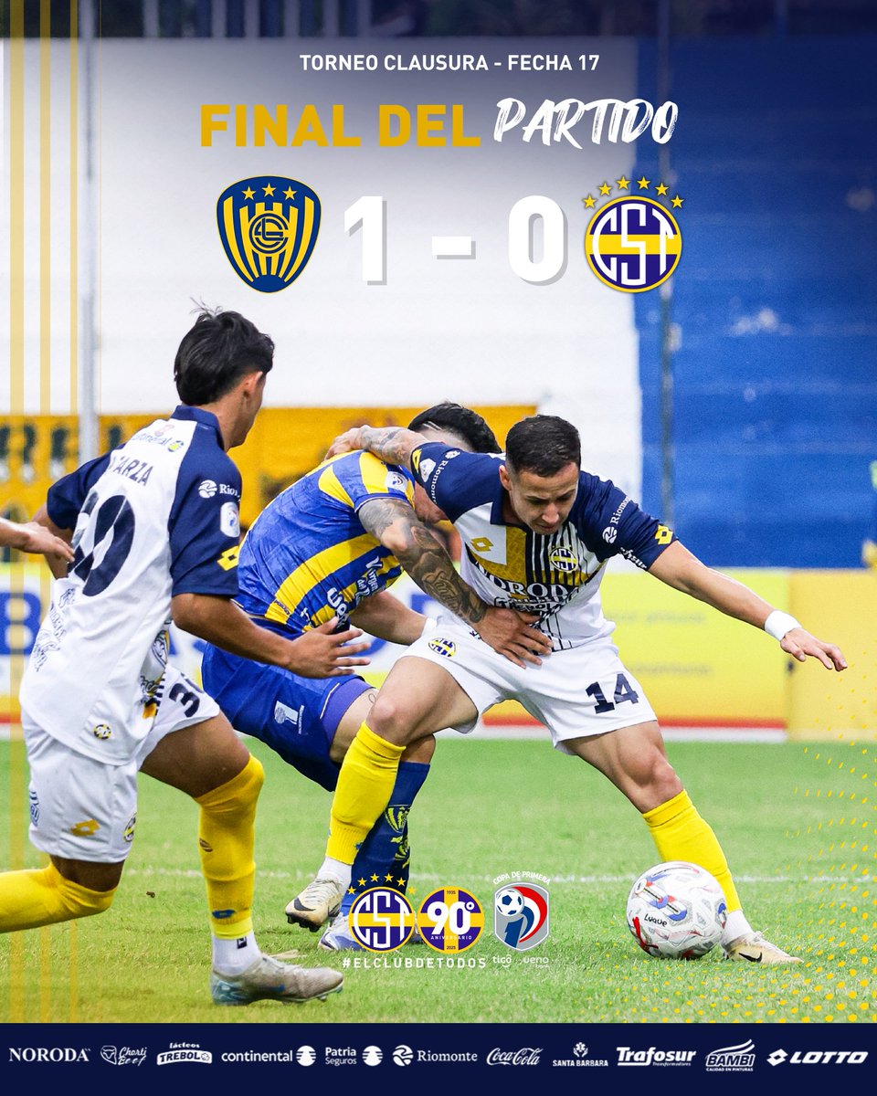 CST_1935's tweet image. 𝙁𝙞𝙣 𝙙𝙚𝙡 𝙥𝙖𝙧𝙩𝙞𝙙𝙤 𝙚𝙣 𝙄𝙩𝙖𝙪𝙜𝙪𝙖́.

¡𝘈𝘳𝘳𝘪𝘣𝘢 𝘛𝘳𝘪𝘯𝘪𝘥𝘦𝘯𝘴𝘦! 💪💛💙

#90AñosTriki #ElClubDeTodos 🟡🔵