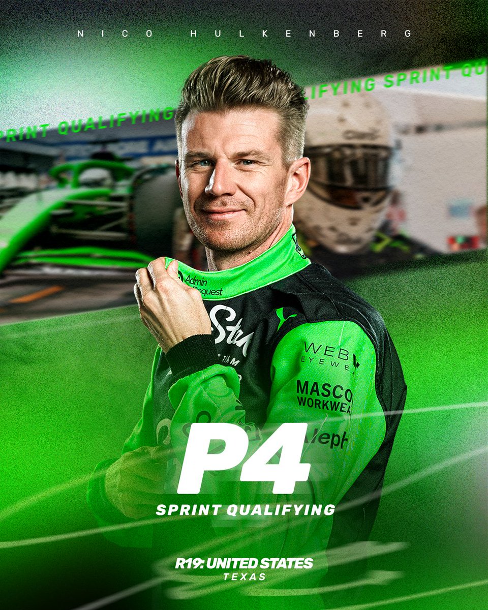 A HUGE Sprint Qualifying from Nico 🙌💪

Bring on the Sprint tomorrow 🤠

#USGP🇺🇸