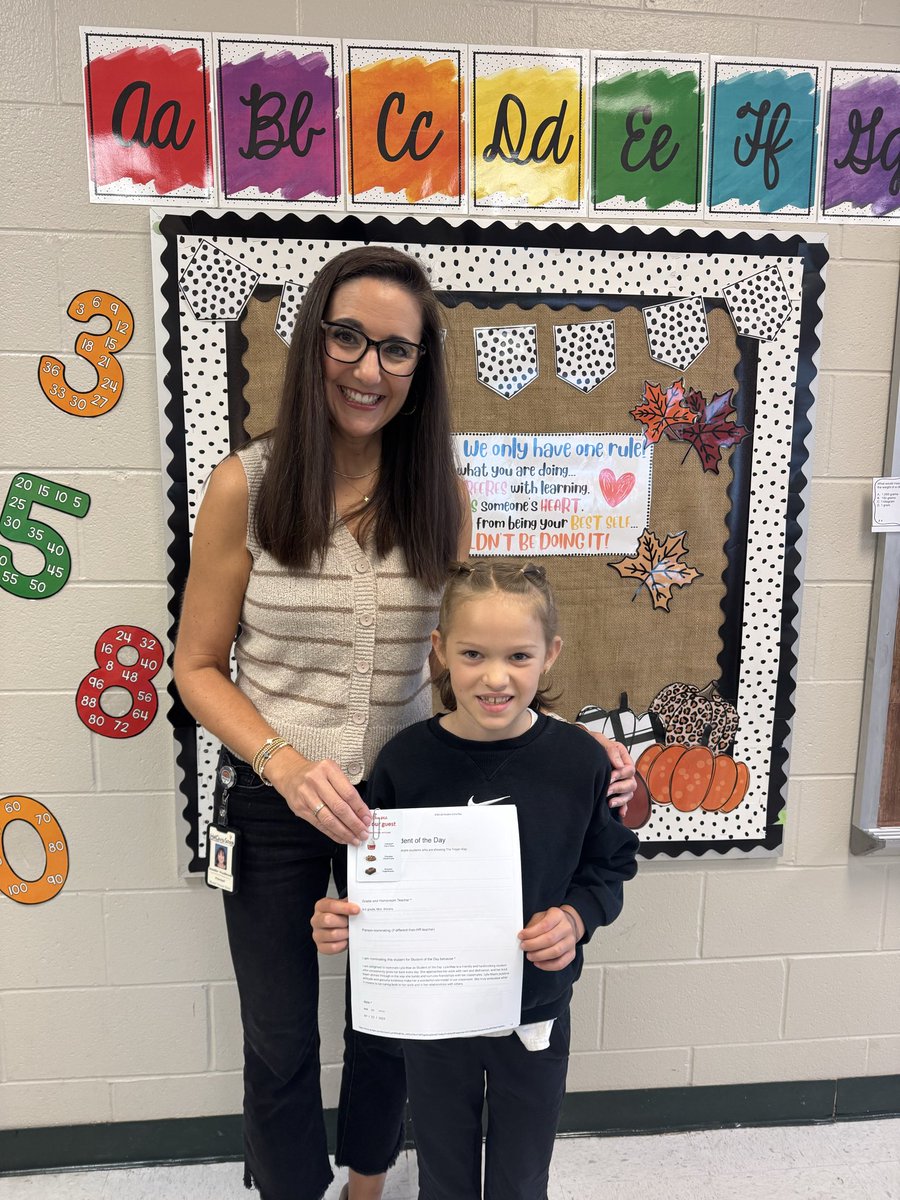 Student of the day! 💚Her dedication to academics and her hard work are truly inspiring. 🤗It's wonderful to see how she embodies the Trojan Way by being dependable and a friend to all, setting a great example for others! Well deserved my sweet 3rd grader! <a href="/MVESGainesville/">Mt. Vernon Exploratory School</a>