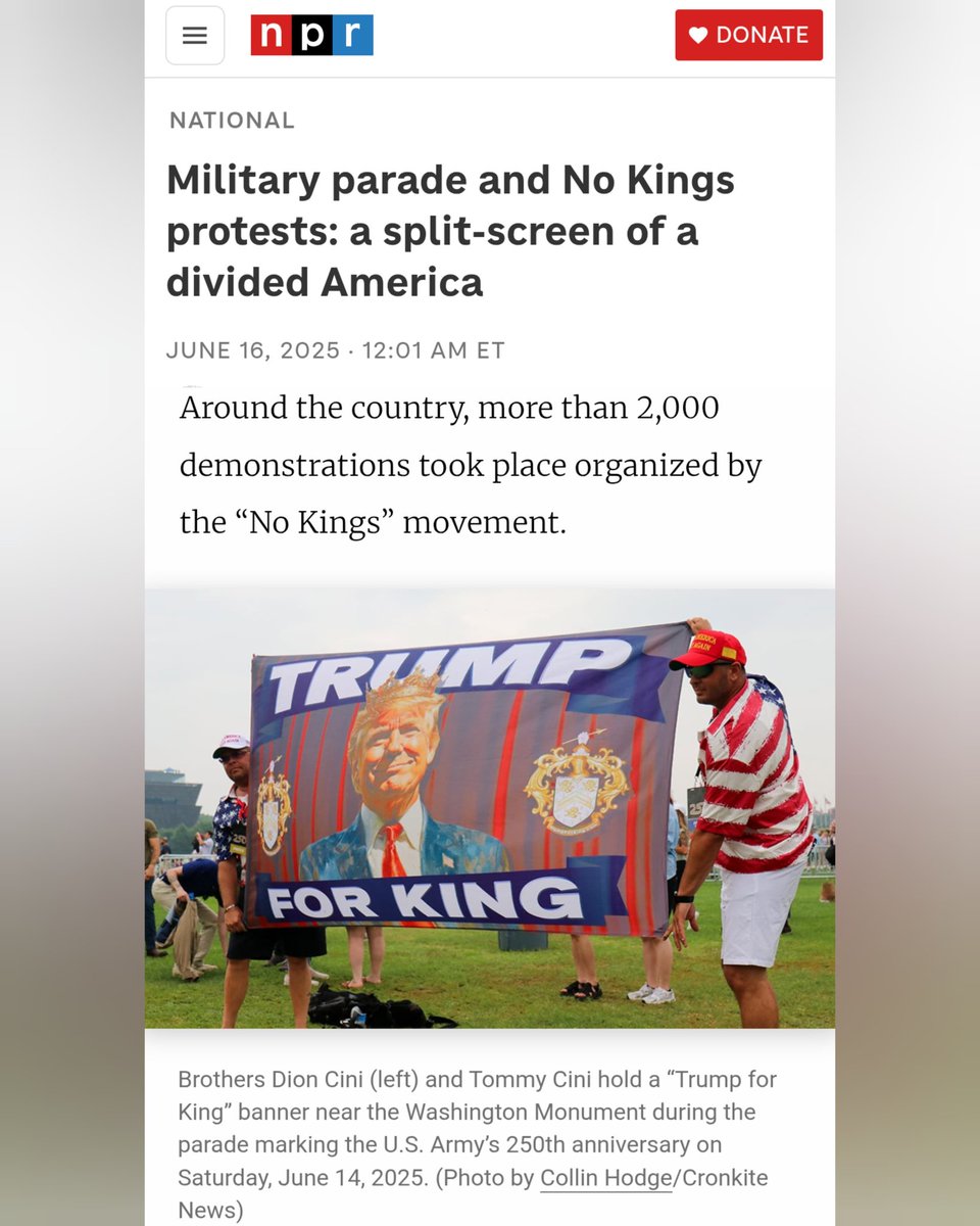 dioncini's tweet photo. I was at the 1st No Kings protest and I'll be at the second. And the 3rd and the 4th. UNTO THE DEATH! 

@ScottSaxman1 @tjallgood https://t.co/7V6MiQjXed