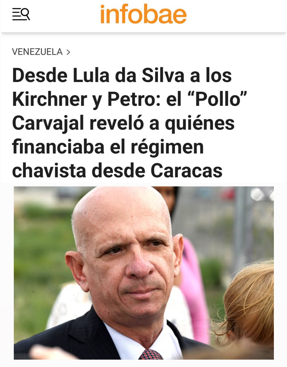 Los argentinos recordamos la valija de Antonini. Hoy Carvajal, un ex jefe de inteligencia de Chávez, confirma que no fue un hecho aislado. La dictadura venezolana financió ilegalmente al kirchnerismo. Una sociedad ilícita para conquistar hegemonía política y poder que solo generó