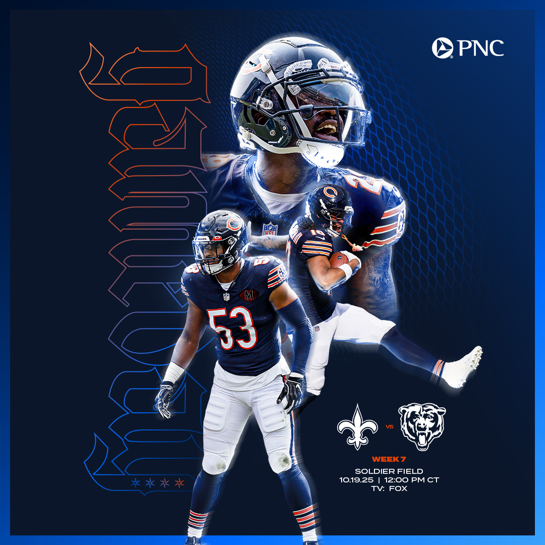 ChicagoBears's tweet photo. Wake up, IT'S GAMEDAY! https://t.co/emQkscgHsN