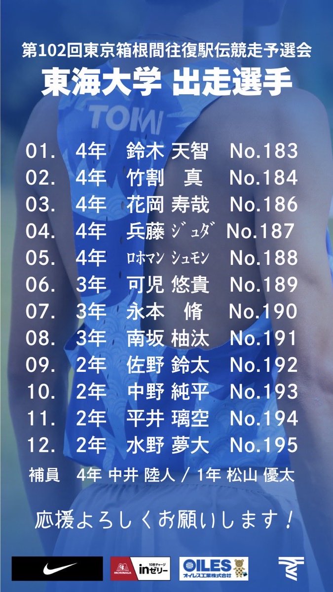 GoTOKAI #東海大学 #NIKE #inゼリー #OILES #0からの挑戦 #箱根駅伝