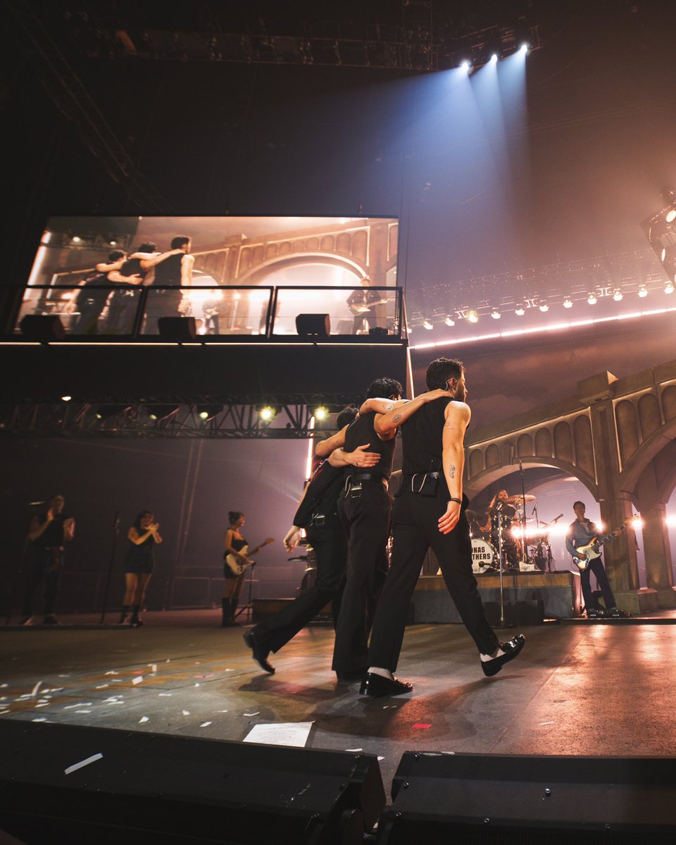 jonasbrothers's tweet photo. Are we allowed to say our favorite tour so far again? See you tonight Austin https://t.co/CmtaPopUpU
